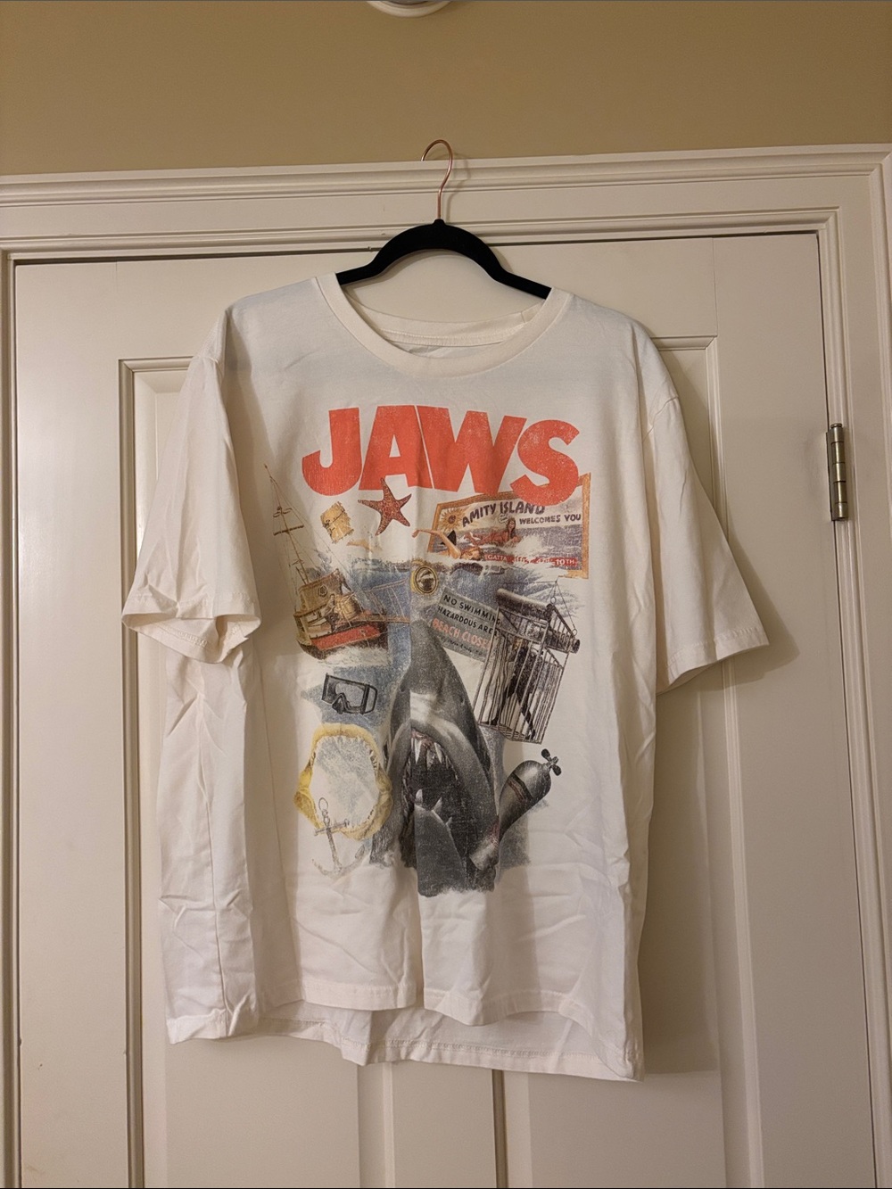 Jaws Graphic T-Shirt - White